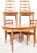 G PLAN - TEAK DINING CHAIRS & TABLE - RETRO MID 20TH CENTURY