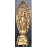 19TH CENTURY GILDED BRONZE ALTAR PIECE BUDDHA