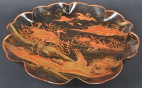 19TH CENTURY CHINESE TORTOISE SHELL CENTERPIECE CHARGER