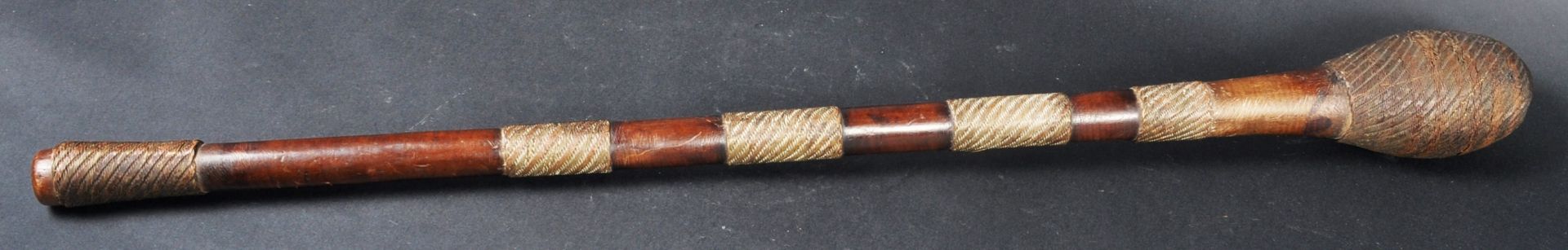 19TH CENTURY ZULU AFRICAN WIRE BOUND WAR CLUB