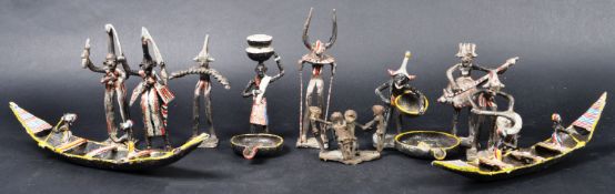 COLLECTION OF AFRICAN TRIBAL METAL FIGURNES