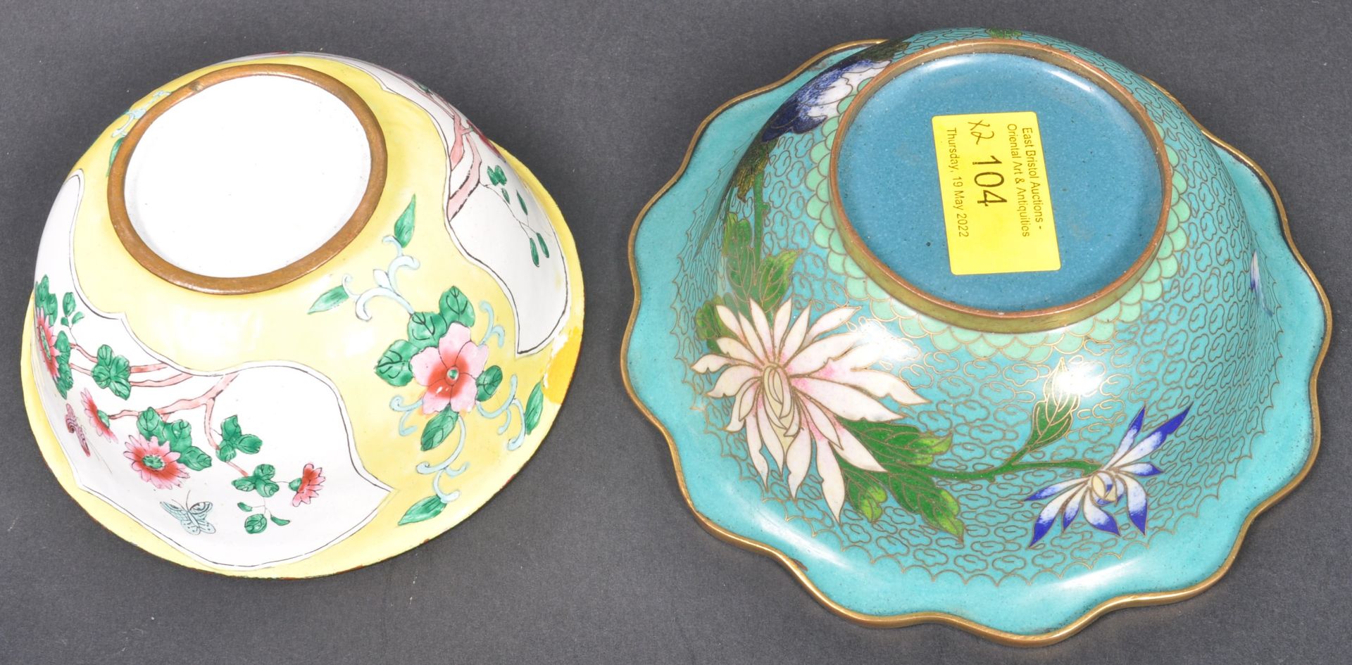 TO EARLY 20TH CENTURY CHINESE CLOISONNE BOWLS - Image 8 of 8