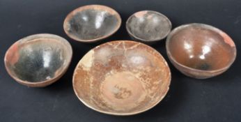 COLLECTION OF ANCIENT JAPANESE / CHINESE POTTERY BOWLS