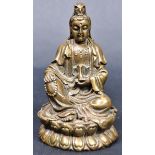 CHINESE REPUBLIC PERIOD BRONZE OF GUANYIN