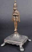 19TH CENTURY INDIAN HINDU KRISHNA & HANUMAN BRONZE FIGURE