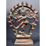 EARLY 20TH CENTURY INDIAN BRONZE NATARAJA FIGURINE