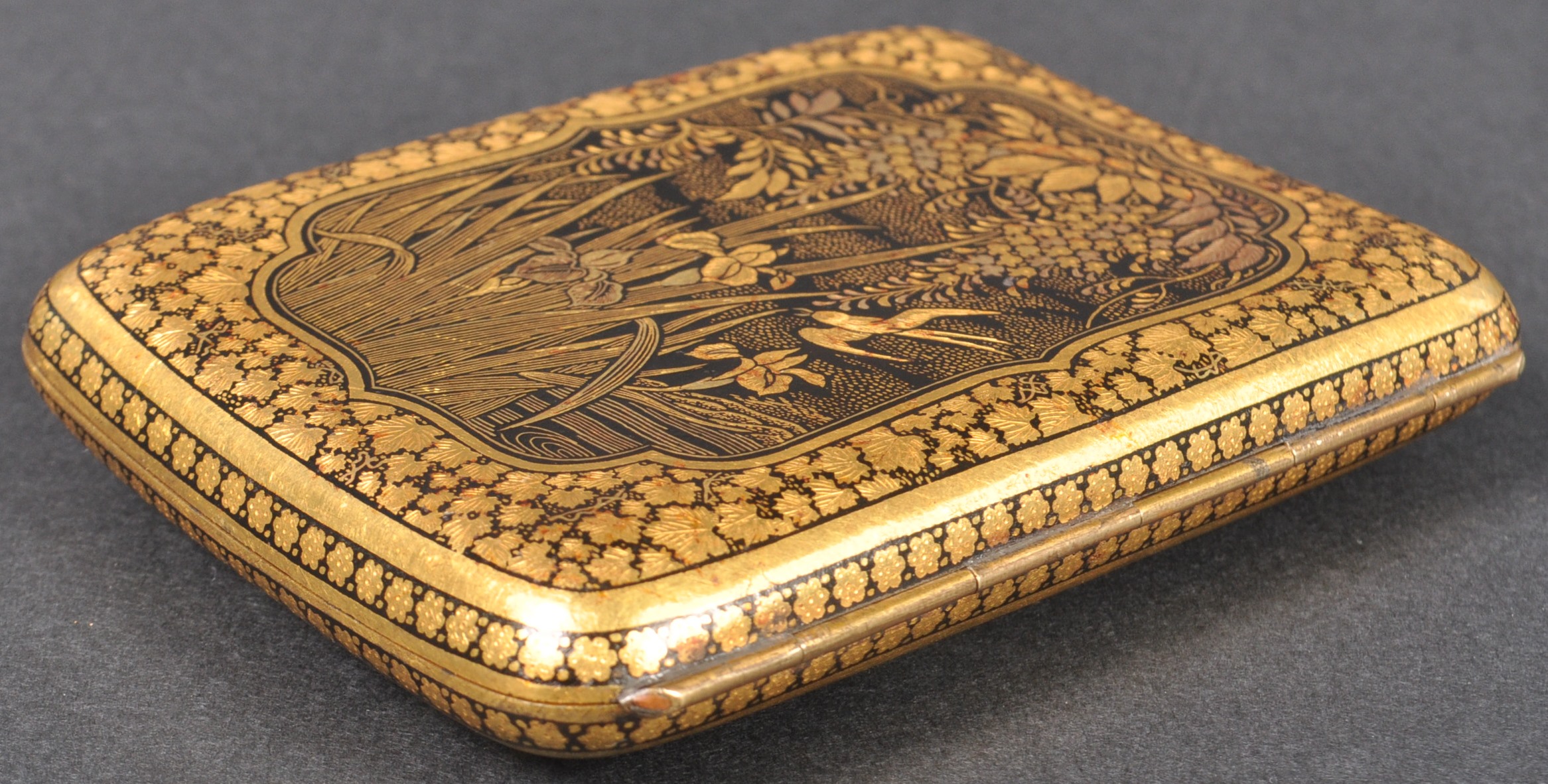 JAPANESE GOLD DAMASCENE CIGARETTE CASE - Image 6 of 8