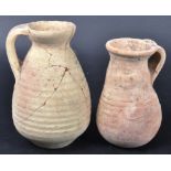 TWO PIECES OF ANCIENT TUNISIAN PUNIC POTTERY