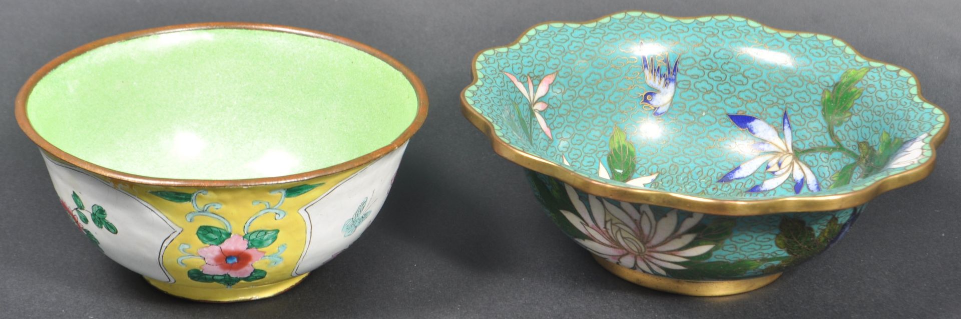 TO EARLY 20TH CENTURY CHINESE CLOISONNE BOWLS - Image 7 of 8