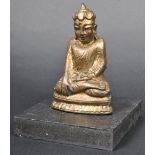 19TH CENTURY CHINESE GILT CARVED BUDDHA