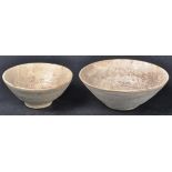 TWO CHINESE MING DYNASTY SHIPWRECK PORCELAIN BOWLS