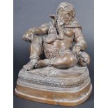 19TH CENTURY HINDU BRONZE FIGURINE OF GANESH