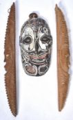 PAPUA NEW GUINEA OCEANIC CARVED MASKS