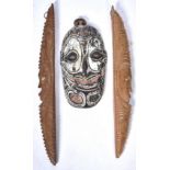 PAPUA NEW GUINEA OCEANIC CARVED MASKS