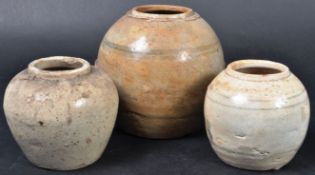 COLLECTION OF 18TH CENTURY CHINESE GINGER JARS