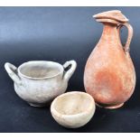 COLLECTION OF ANCIENT POTTERY PIECES