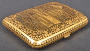 JAPANESE GOLD DAMASCENE CIGARETTE CASE