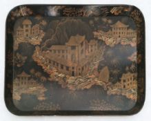 LARGE 19TH CENTURY REGENCY CHINOISERIE TRAY