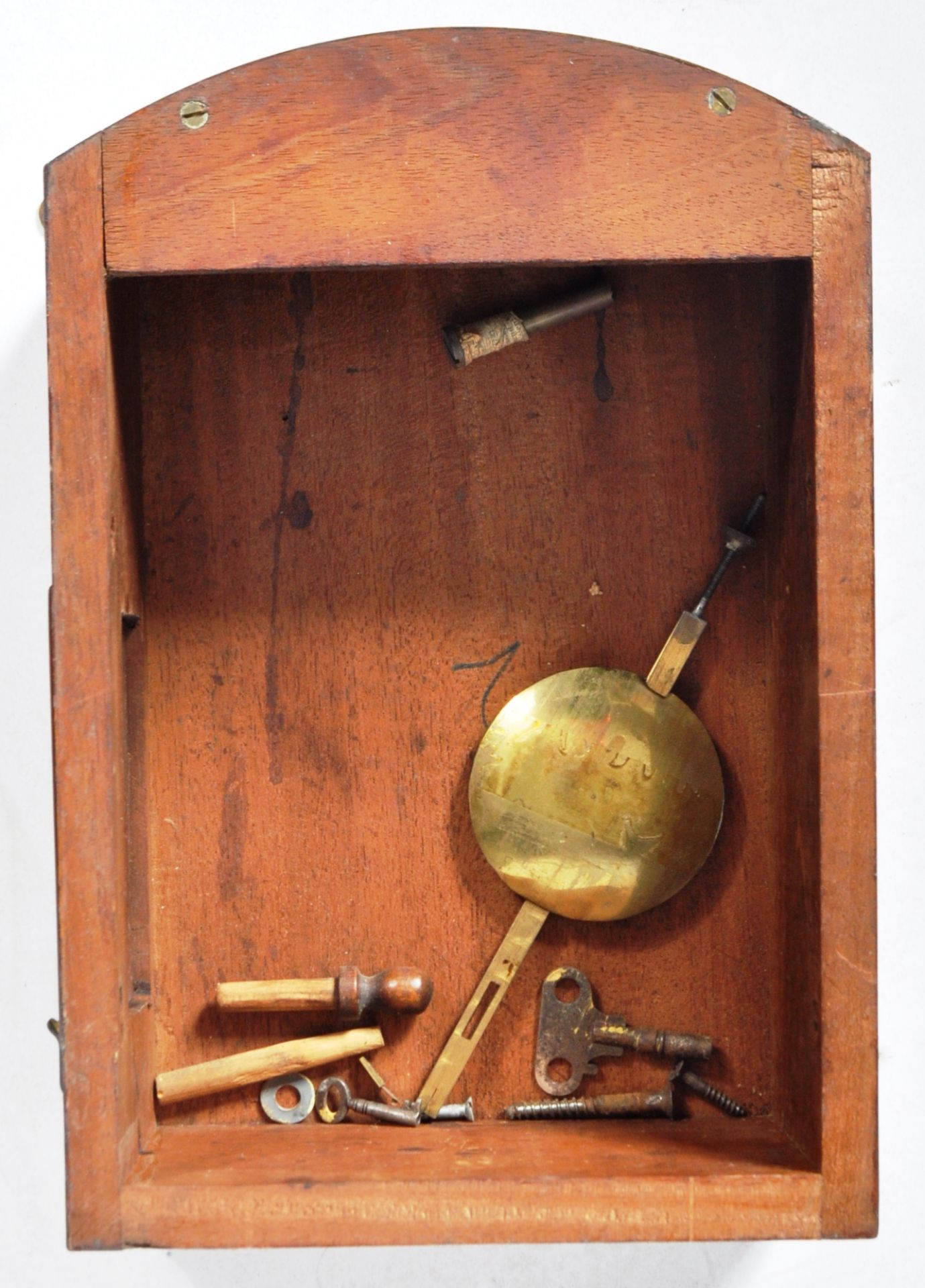 20TH CENTURY GEORGE V MAHOGANY CASED STATION CLOCK - Image 3 of 6