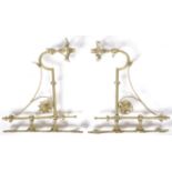 MATCHING PAIR 19TH CENTURY GOTHIC REVIVAL WALL LIGHTS