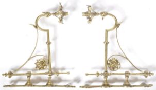 MATCHING PAIR 19TH CENTURY GOTHIC REVIVAL WALL LIGHTS