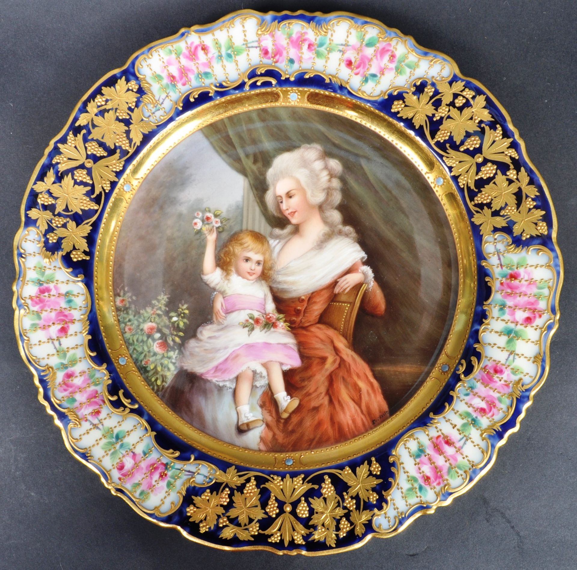 19TH CENTURY ROYAL VIENNA AUSTRIAN CABINET PLATE