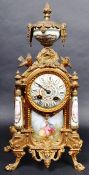 19TH CENTURY FRENCH ORMOLU CLOCK WITH SEVRES PANELS