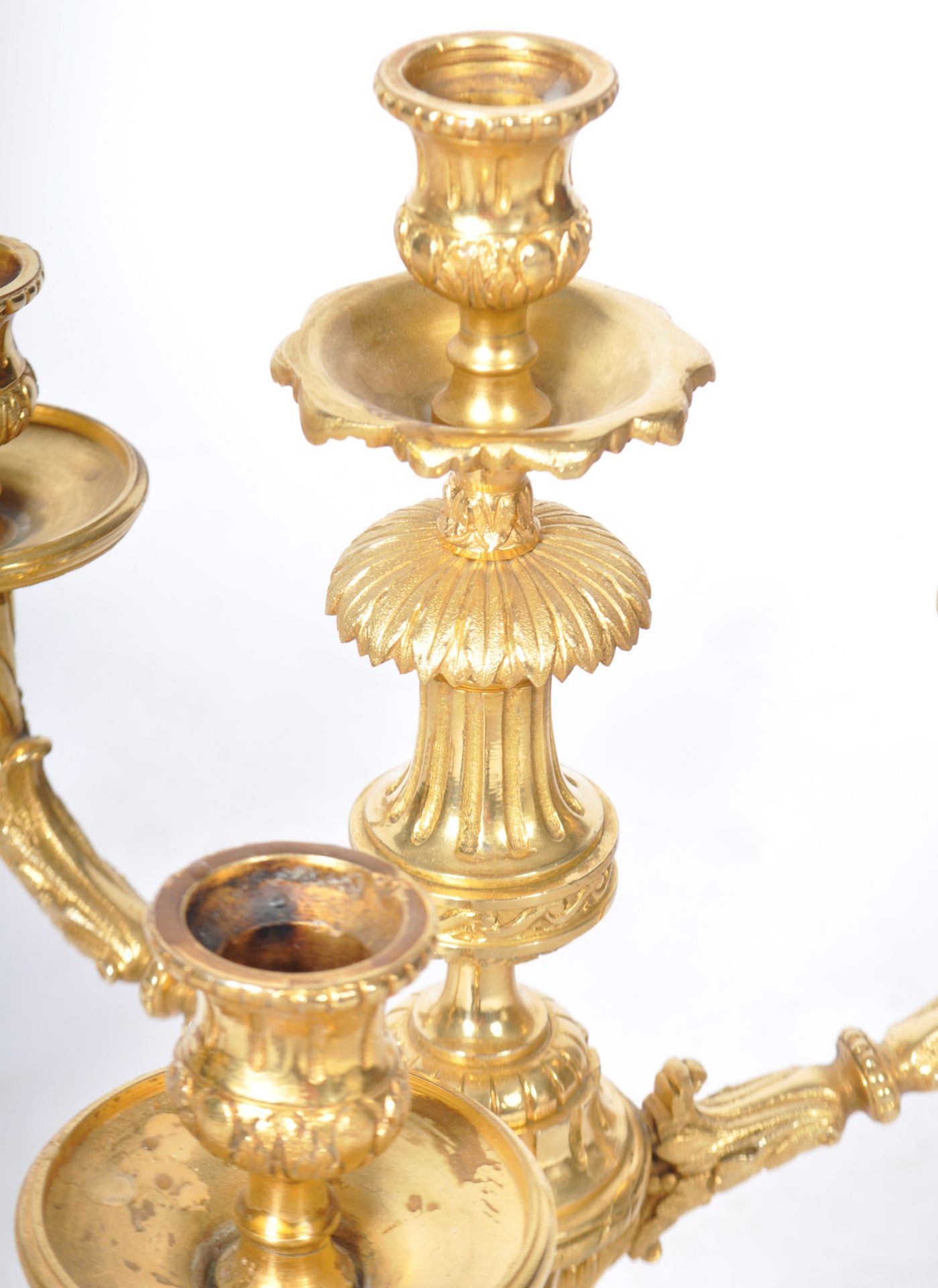 PAIR OF 20TH CENTURY LOUIS XVI MANNER CANDELABRAS - Image 6 of 6