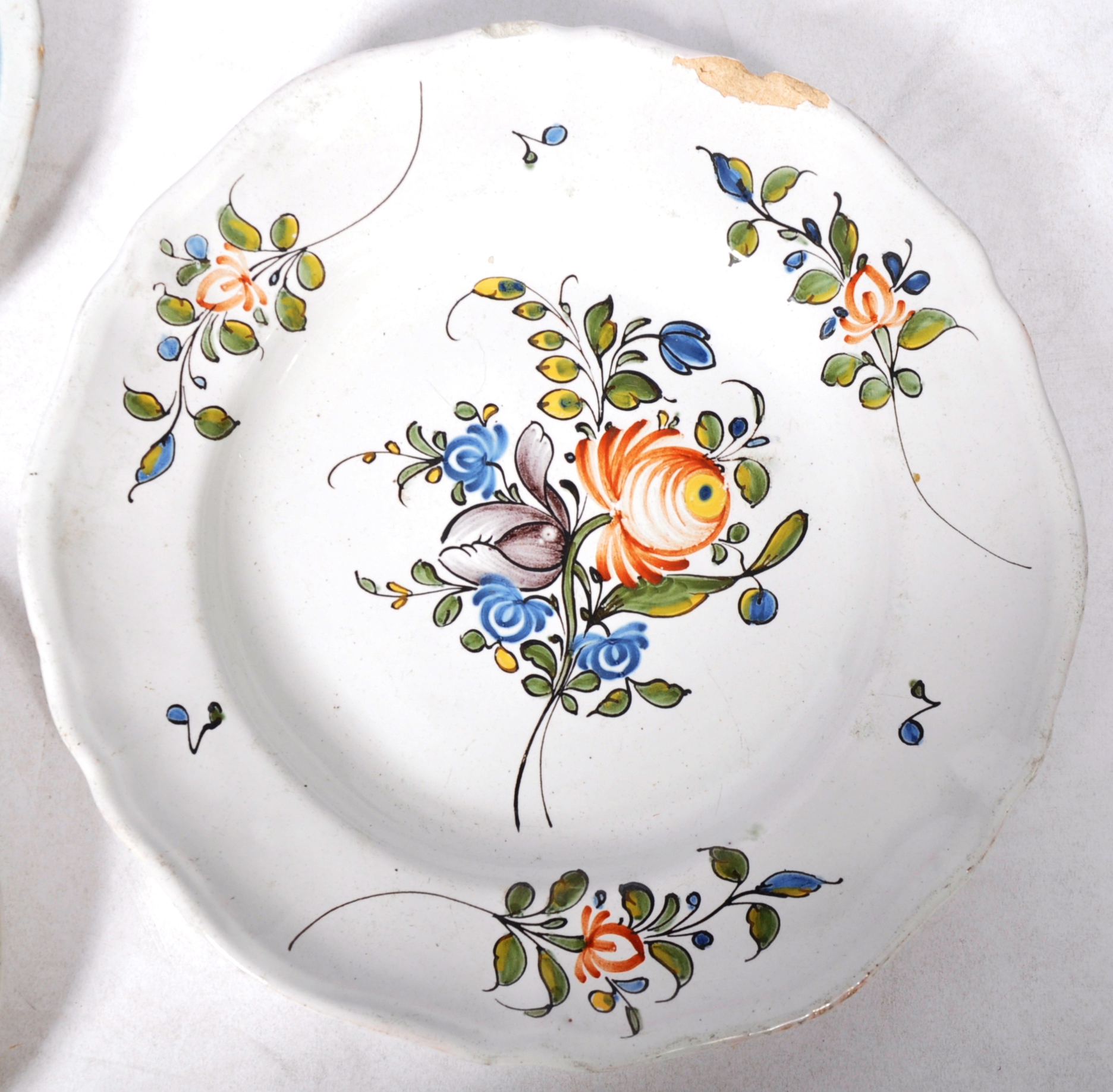 SELECTION OF 18TH / 19TH FRENCH FAIENCE TIN GLAZED PLATES - Image 3 of 10