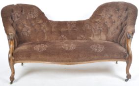 19TH CENTURY CHESTERFIELD DOUBLE CHAISE LONGUE SOFA