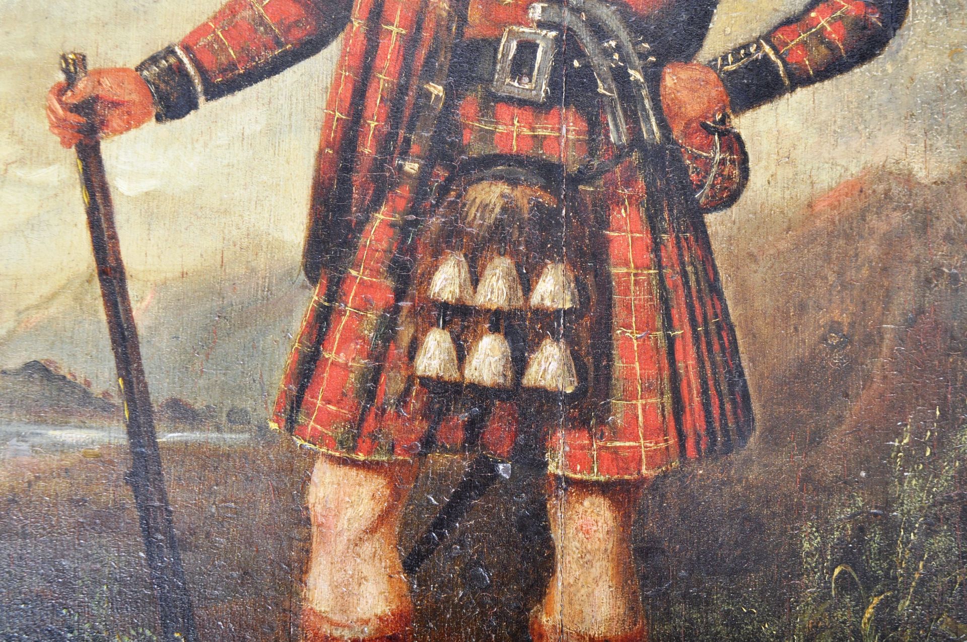 19TH CENTURY SCOTTISH OIL ON BOARD SOLDIER PAINTING - Image 5 of 9