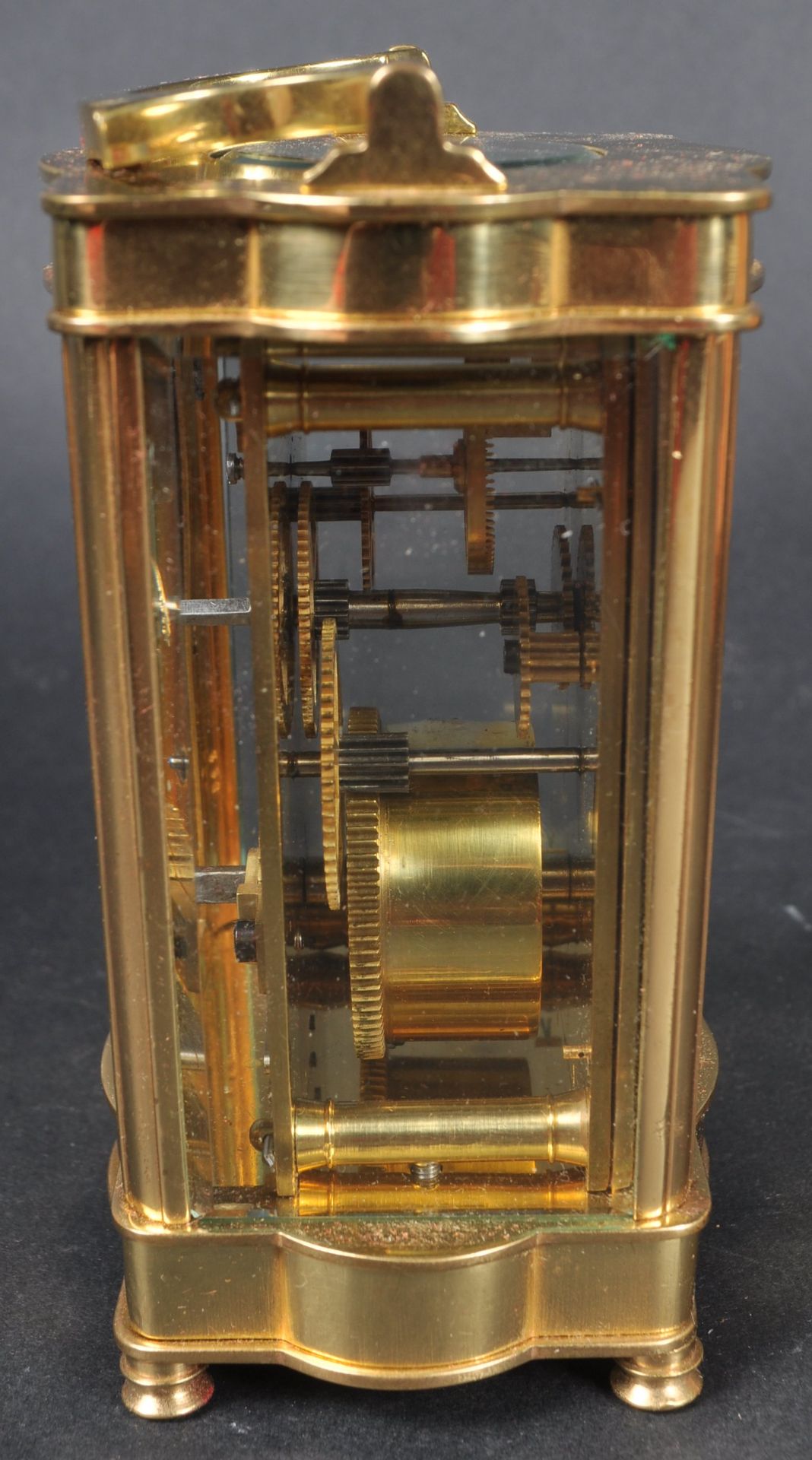 20TH CENTURY BRASS CASED CARRIAGE CLOCK AND CASE - Image 6 of 7