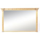 CONTEMPORARY GILT FRAMED OVERMANTLE MIRROR