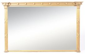 CONTEMPORARY GILT FRAMED OVERMANTLE MIRROR