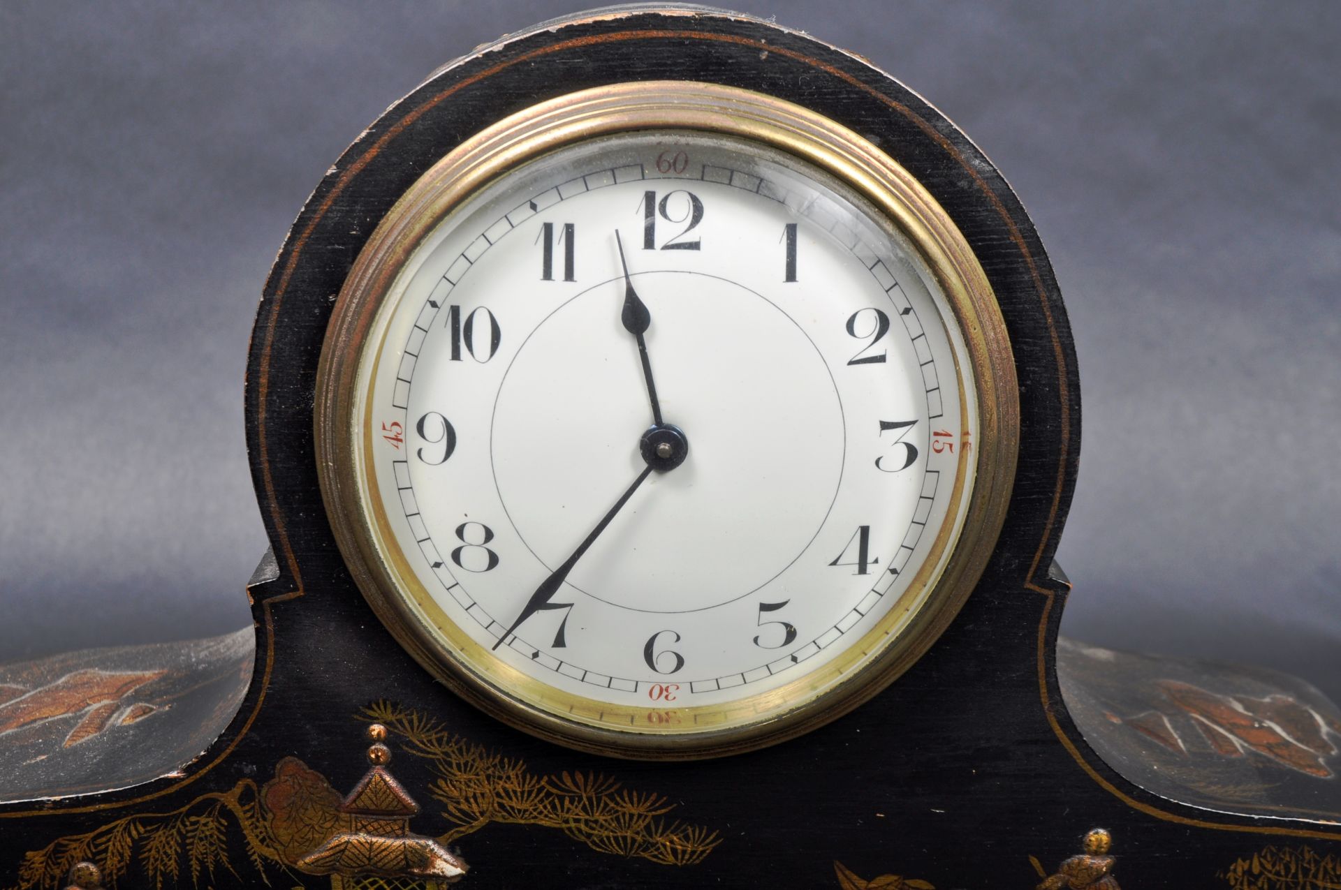 EARLY 20TH CENTURY SWISS CHINOISERIE MANTEL CLOCK - Image 2 of 6