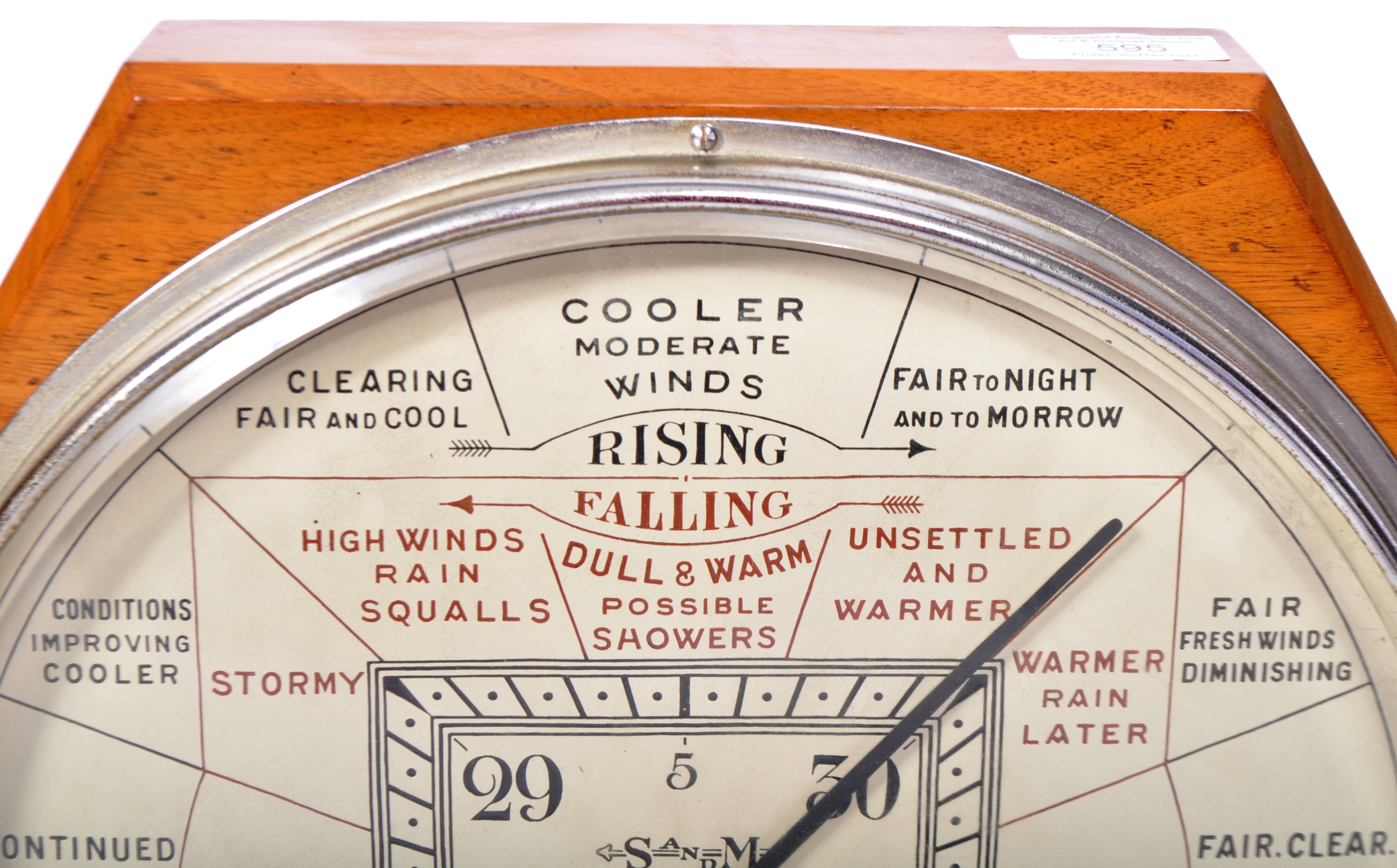 SHORT & MASON STORMOGUIDE BAROMETER - Image 2 of 7