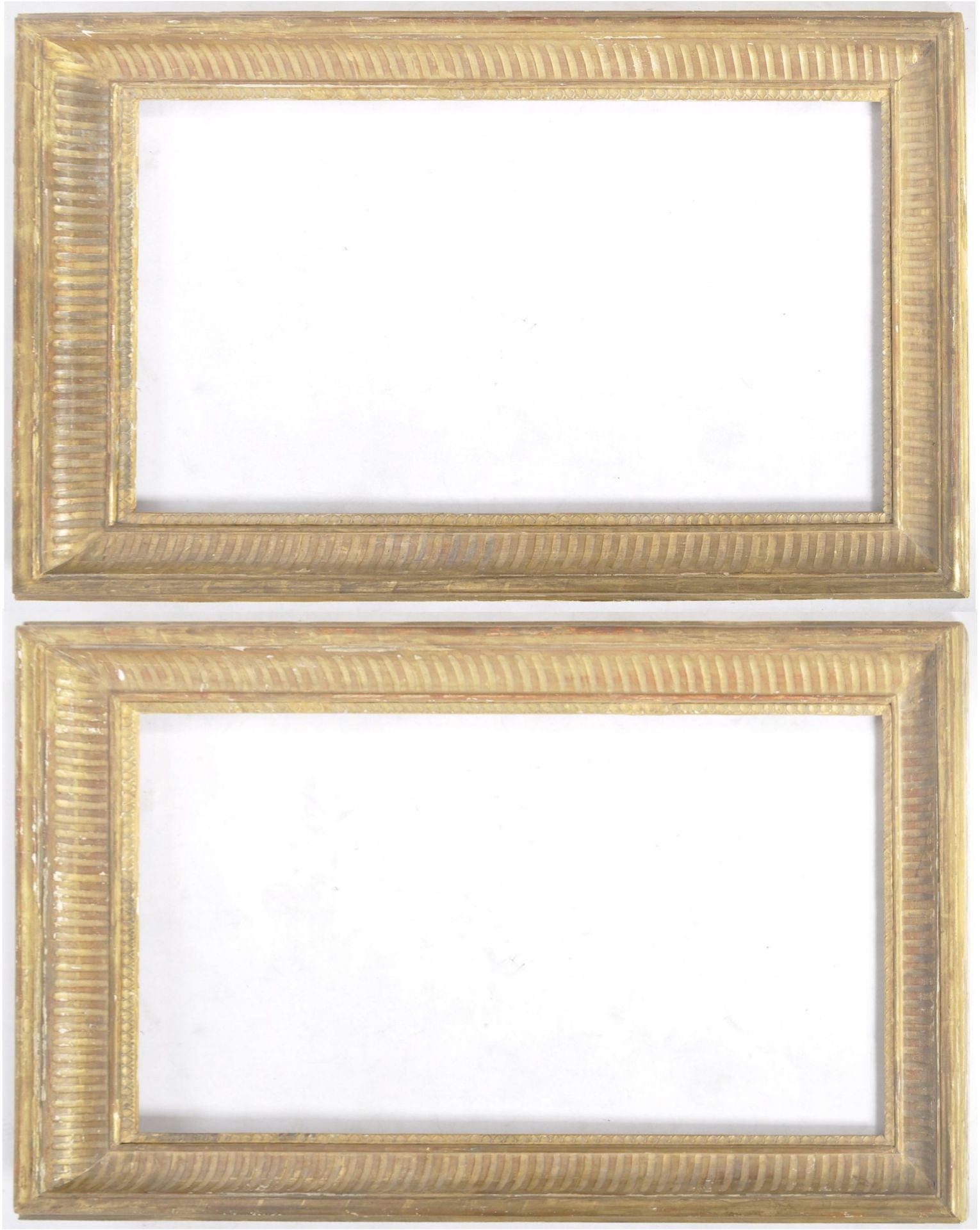MATCHING PAIR OF VICTORIAN GILT WOOD PICTURE FRAMES