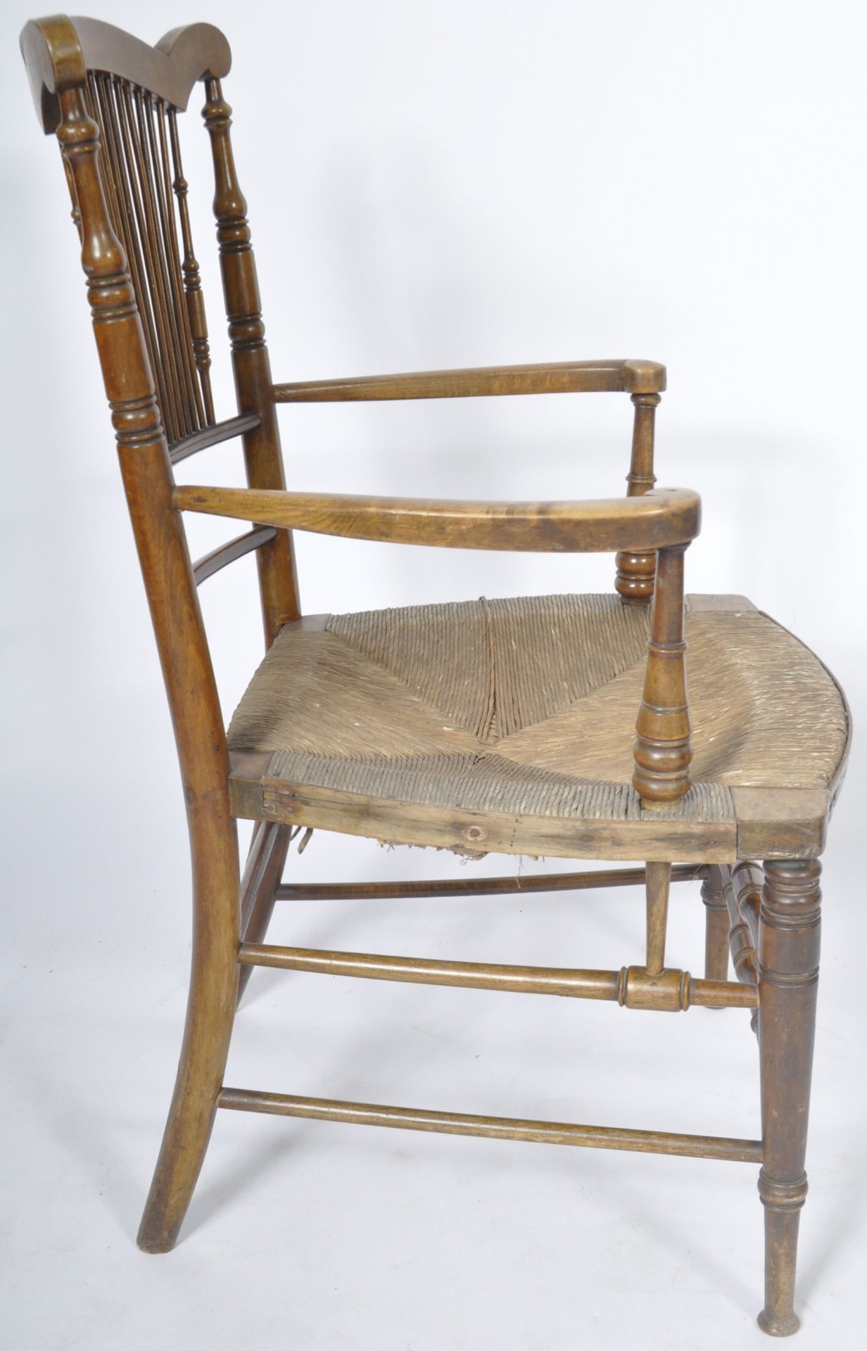 19TH CENTURY ARTS AND CRAFTS ARMCHAIR - Image 6 of 8