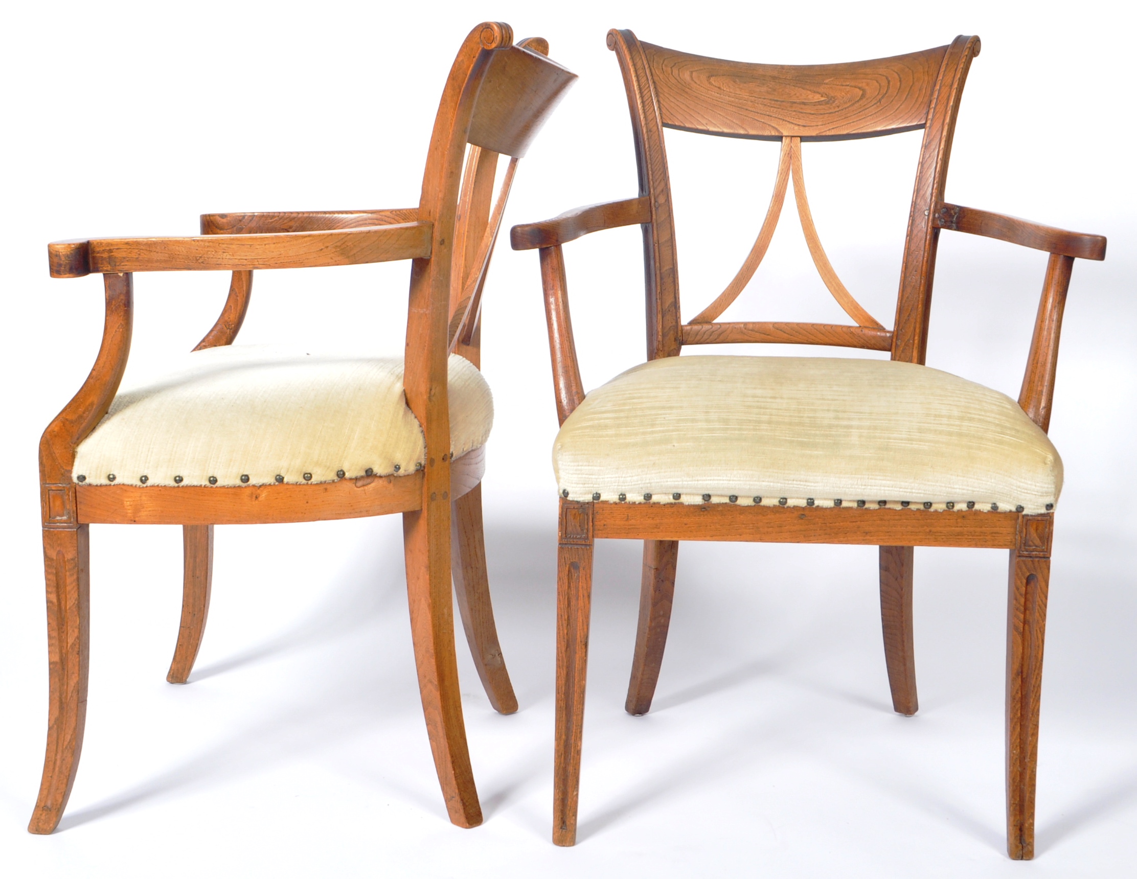 PAIR OF EARLY 19TH CENTURY ASH COUNTRY CHAIRS - Image 8 of 8