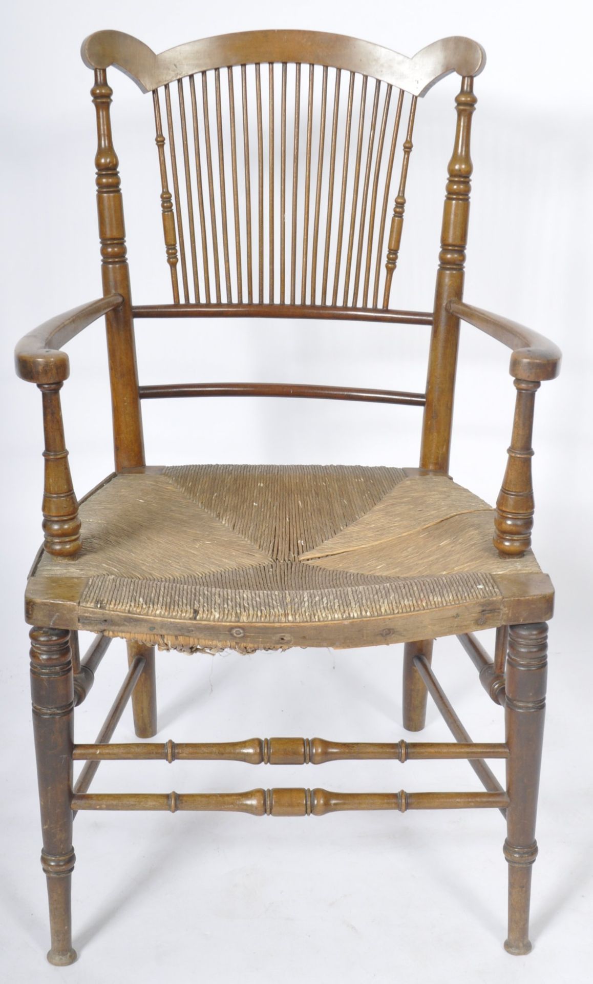 19TH CENTURY ARTS AND CRAFTS ARMCHAIR - Image 5 of 8