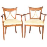 PAIR OF EARLY 19TH CENTURY ASH COUNTRY CHAIRS