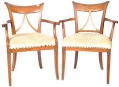PAIR OF EARLY 19TH CENTURY ASH COUNTRY CHAIRS