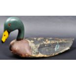 19TH CENTURY CARVED DECOY DUCK
