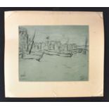 LS LOWRY - BEACH AT DEAL SKETCH - SIGNED PRINT