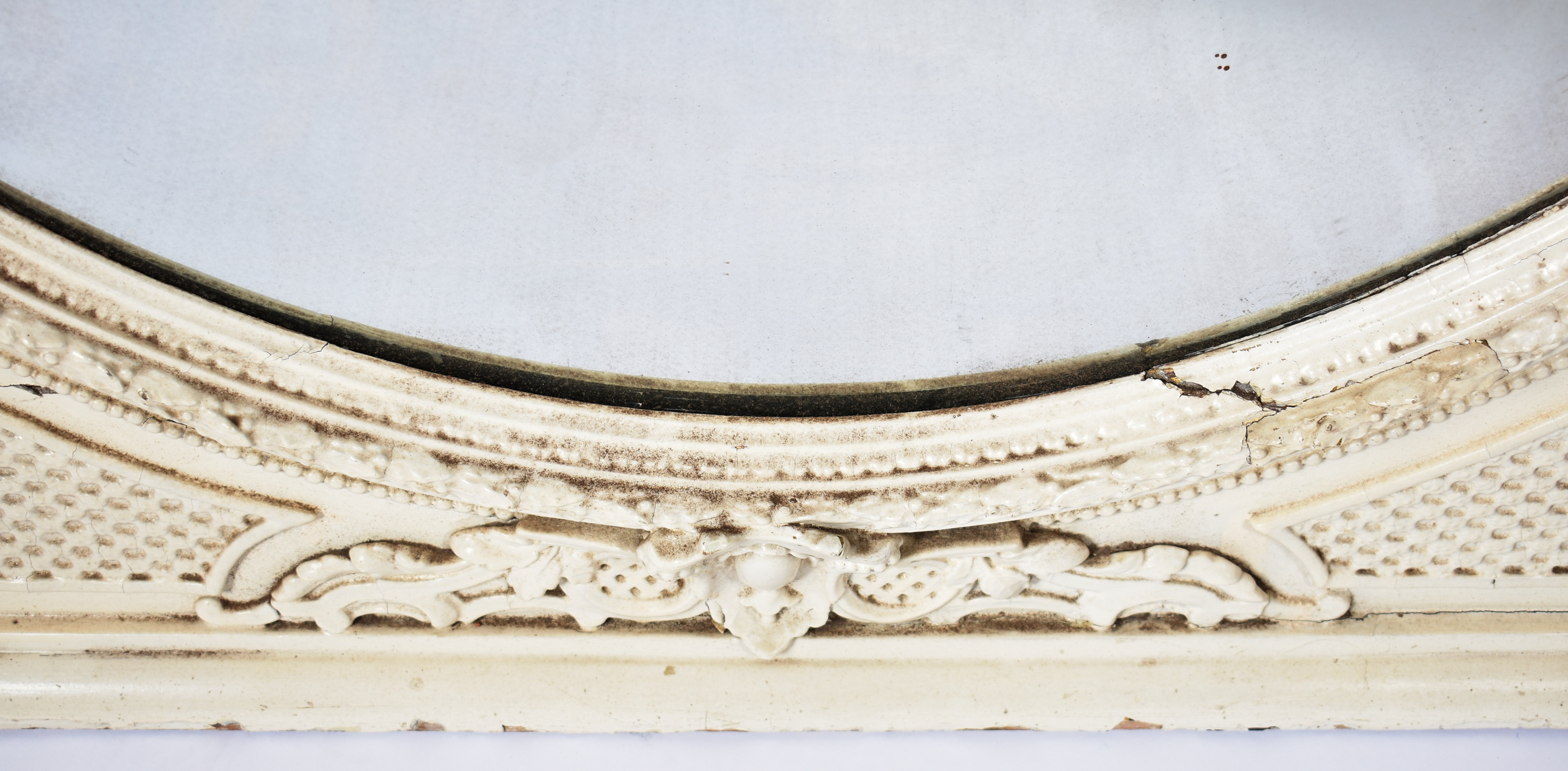 LARGE 19TH CENTURY CARVED WOOD OVERMANTLE MIRROR - Image 5 of 7