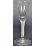 MID 18TH CENTURY MULTI SPIRAL AIR TWIST WINE GLASS