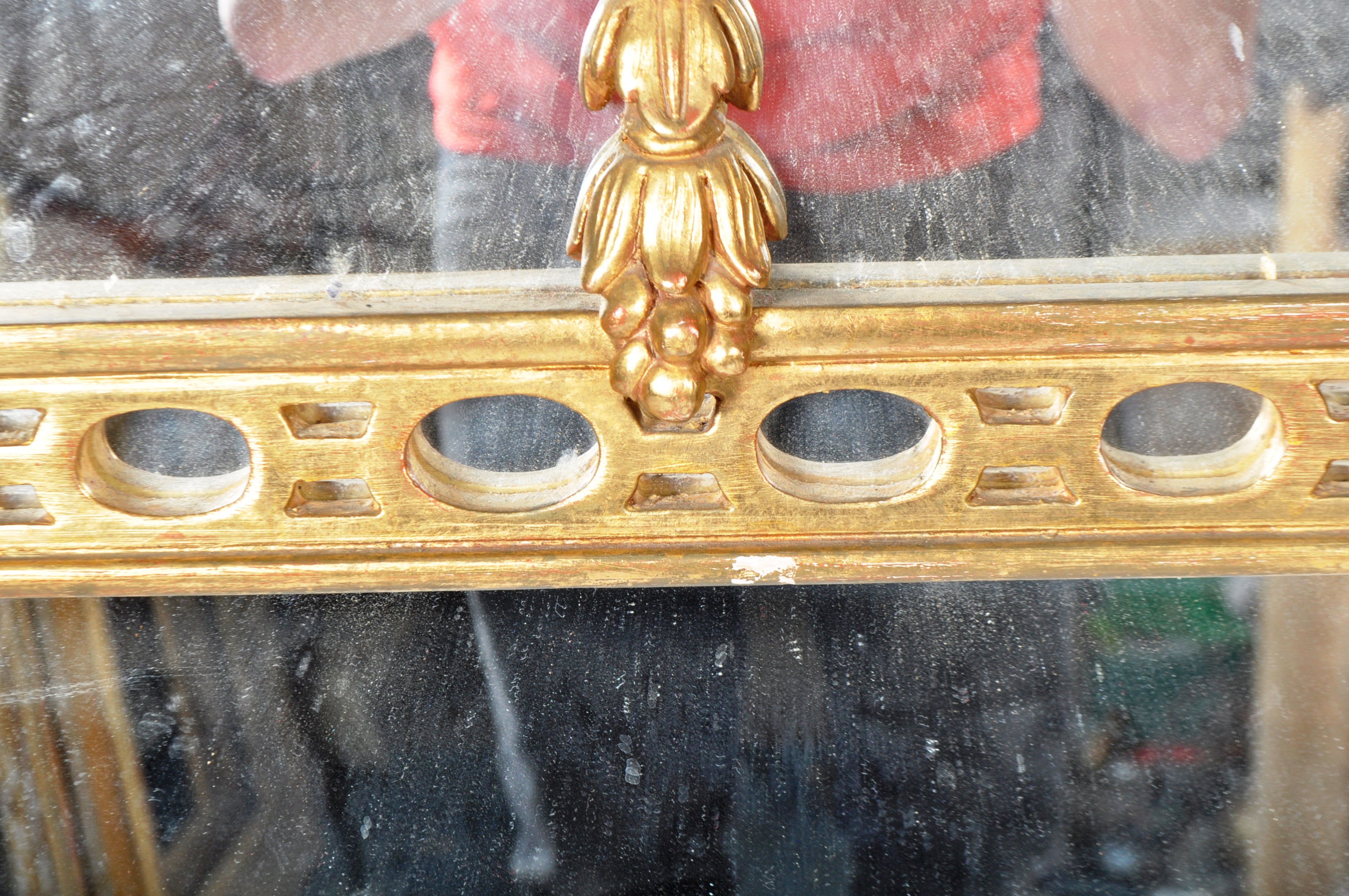 20TH CENTURY GILT PIER / OVERMANTEL MIRROR - Image 6 of 9