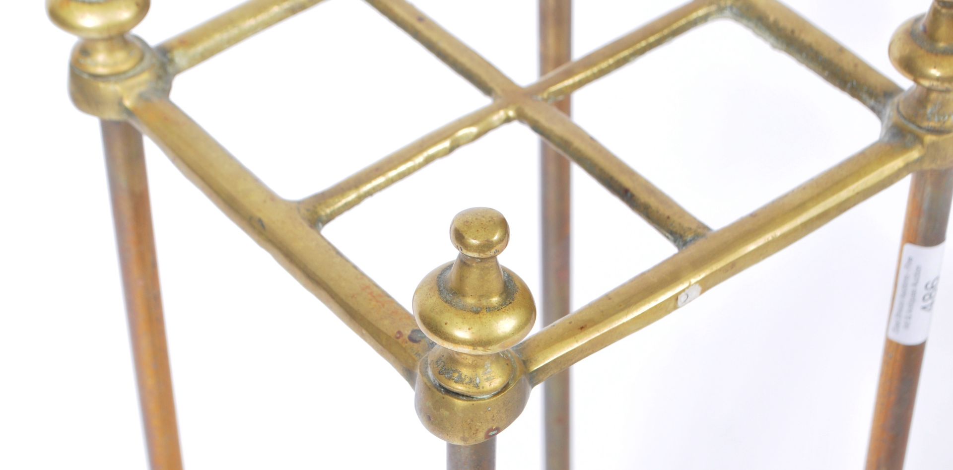 19TH CENTURY VICTORIAN BRASS STICK STAND - Image 4 of 5