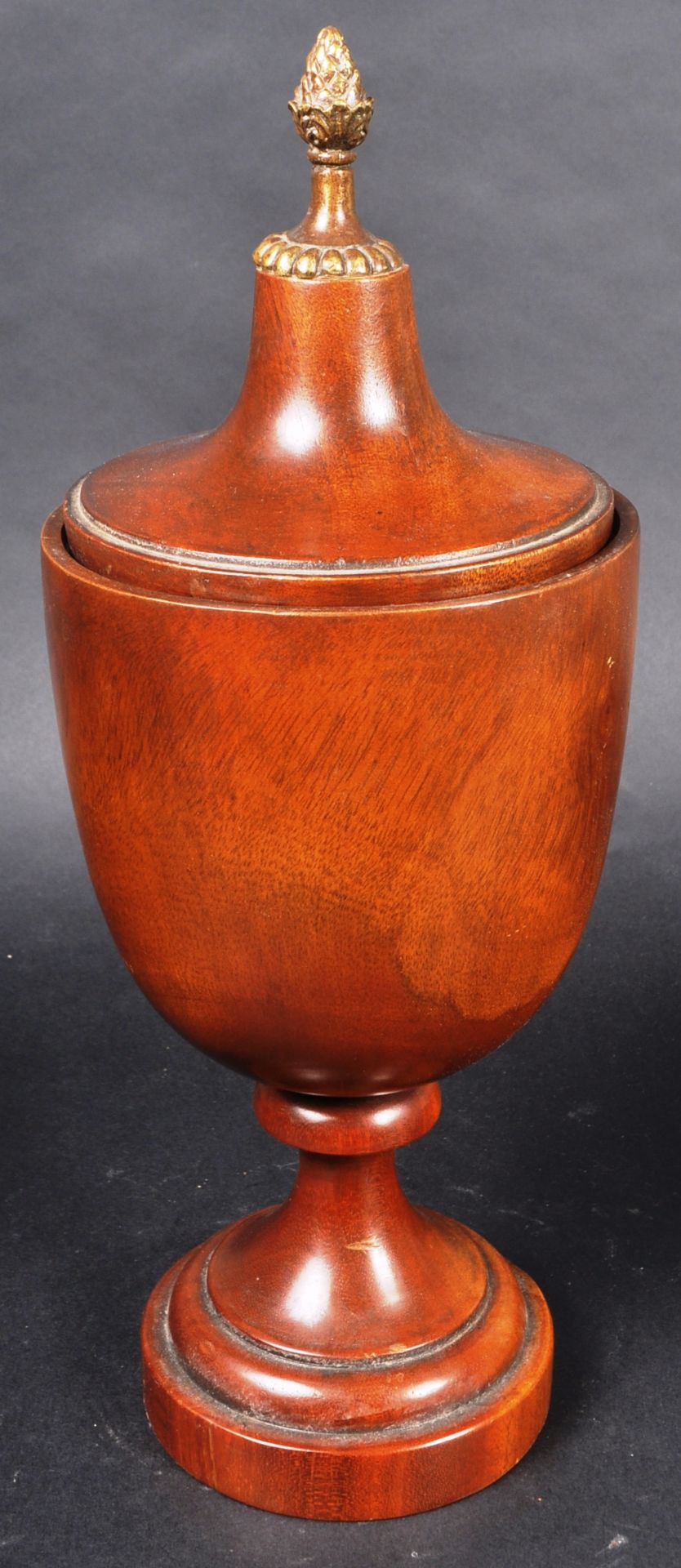 19TH CENTURY TURNED TREEN TOBACCO POT - Image 6 of 7