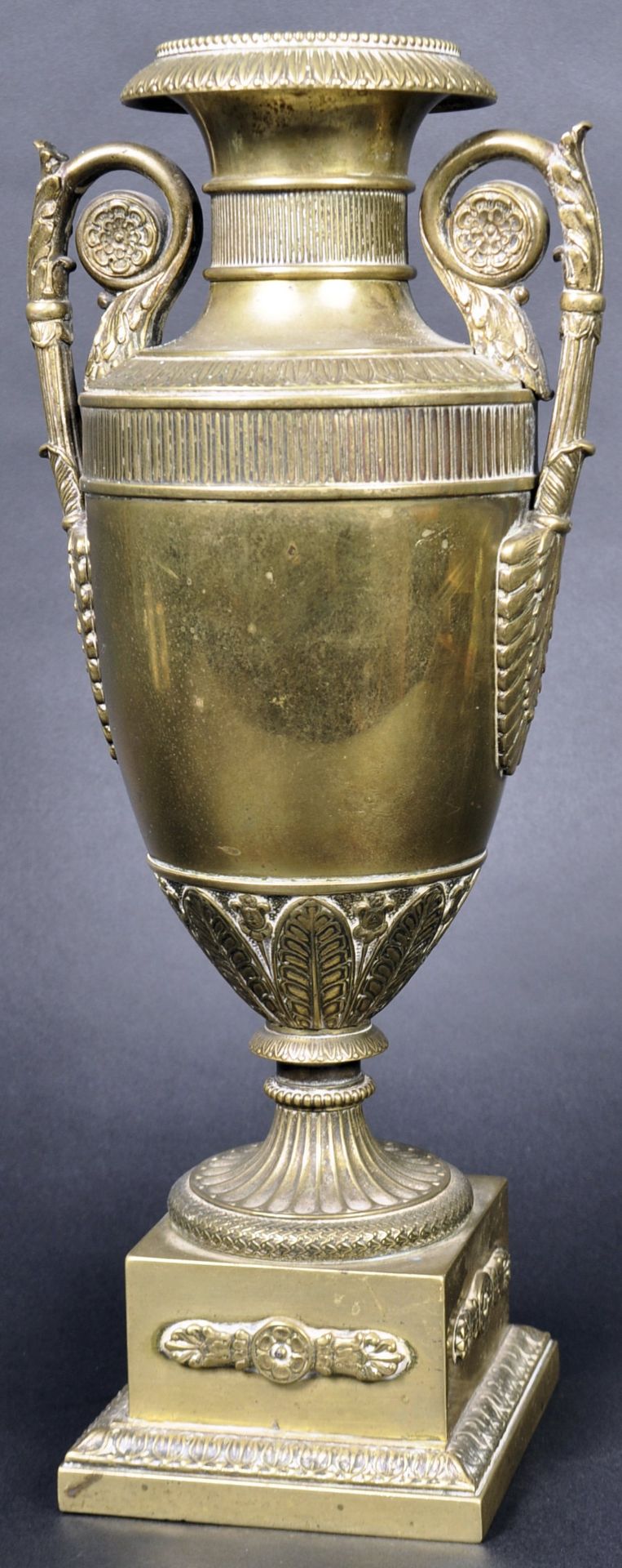 19TH CENTURY FRENCH BRASS CLASSICAL VASE